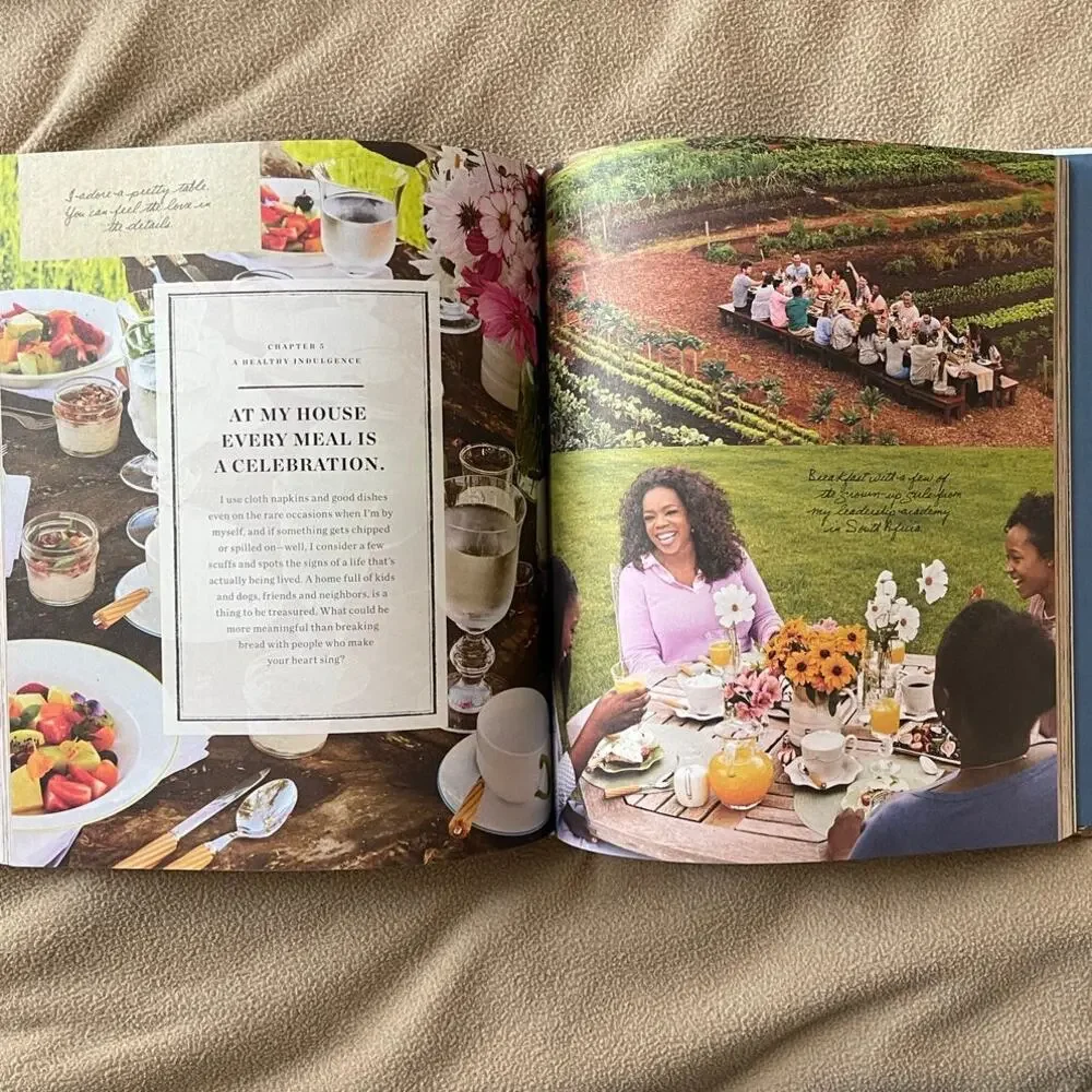 Food Health & Happiness by Oprah Winfrey Hardcover Cookbook Great Recipes WW